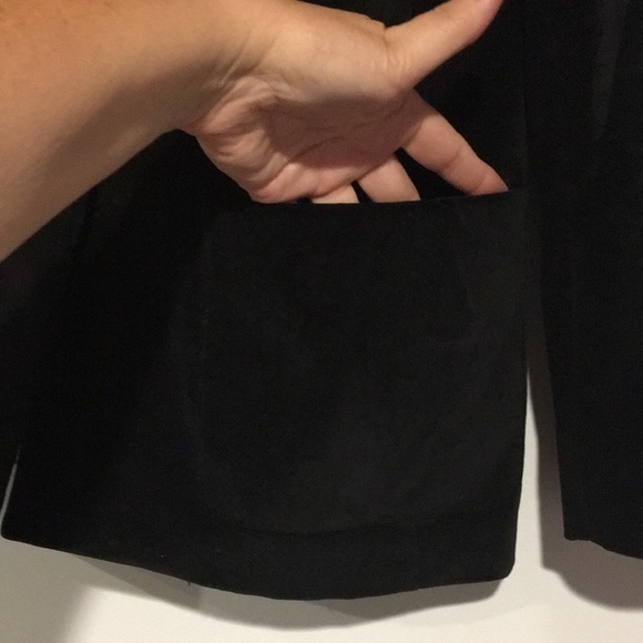 Black velvet blazer-Studio by Liz Claiborne petite - Picture 4 of 7